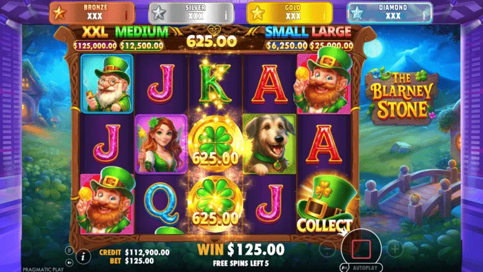 The Blarney Stone – Money Collect képernyő sapkával az ötödik tárcsán